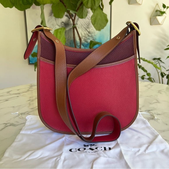 NWOT Coach 1941 Emery Crossbody Colorblock Red Apple Glovetanned Leather 688 - Picture 2 of 16